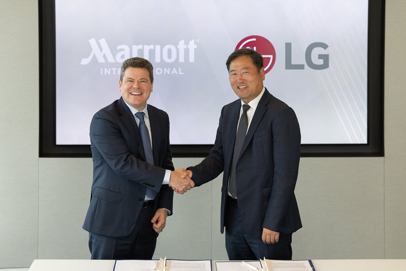 Marriott and LG to pilot new in-room entertainment platform at 40 hotels in the US and Canada image from news.marriott.com