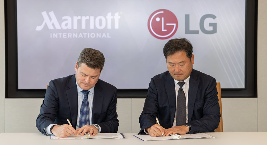 Marriott and LG to pilot new in-room entertainment platform at 40 hotels in the US and Canada image from news.marriott.com